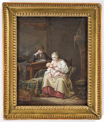 JEAN-BAPTISTE MALLET (Grasse 1759-1835 Paris) The Young Mother.